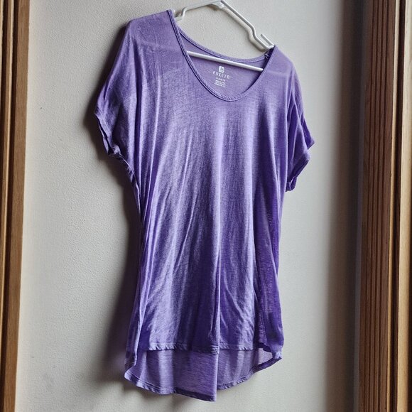 Free2B Purple Scoop Neck Tissue T-Shirt Size XL - Picture 3 of 15